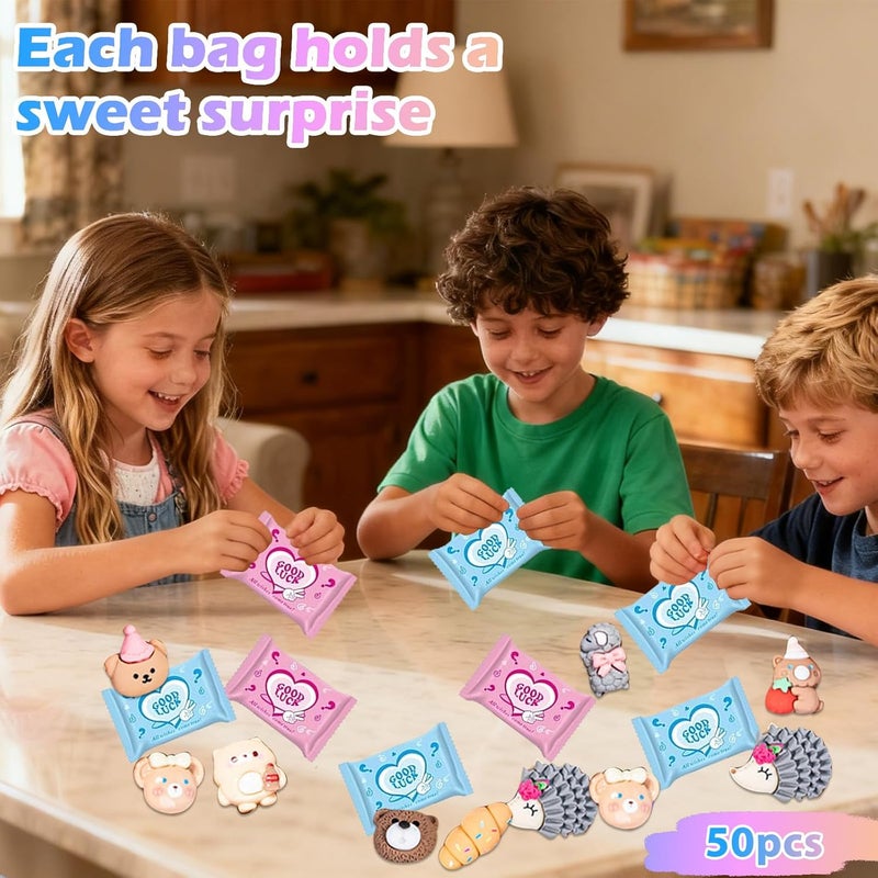 CIYOJA 50 PCS Coffee Series Cartoon Resin Mystery Blind Bag – Mini Cute Figures for Kids Crafts, Tiny Random Toy Charms, DIY Phone Case Decorations, Surprise Collectible Resin Miniatures Variety Pack - Image 4